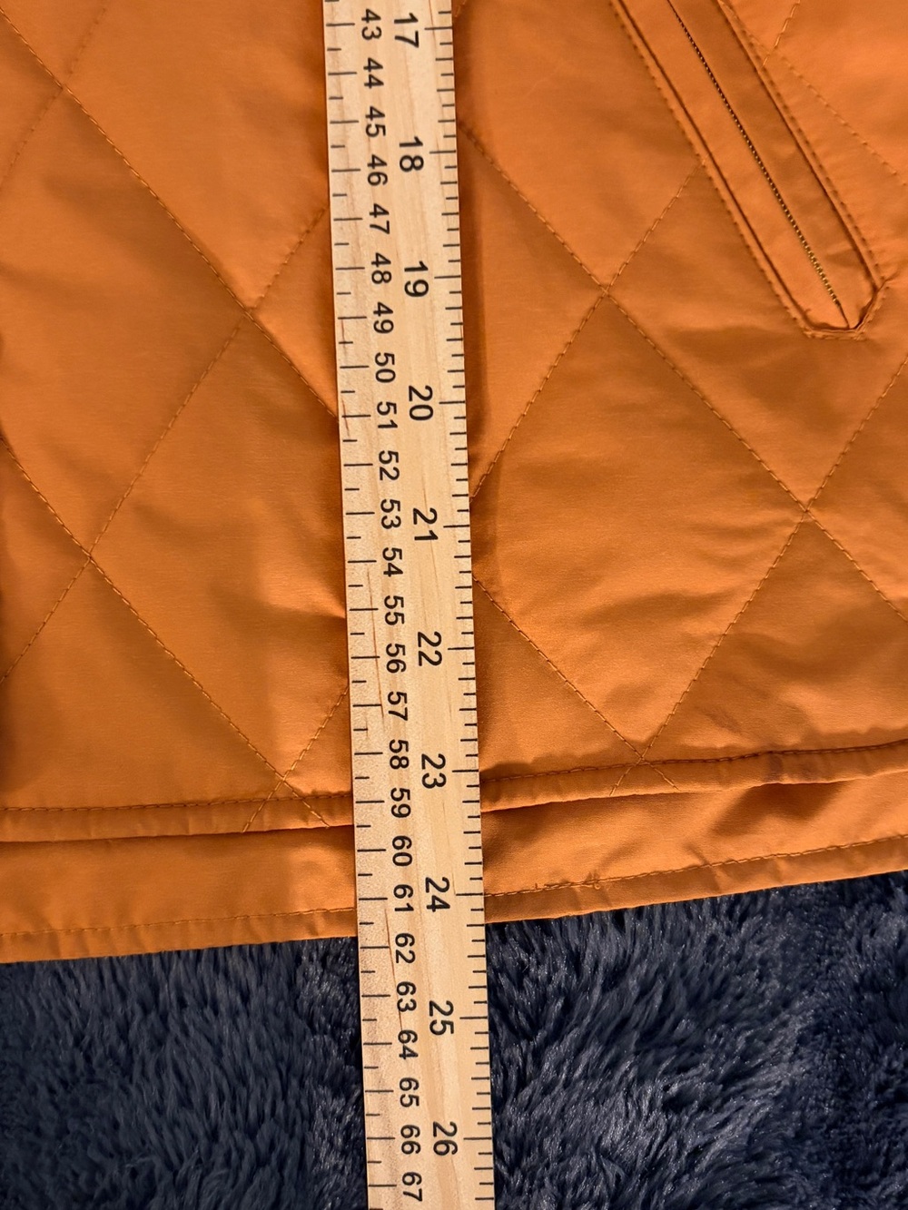 L.L.Bean Womens Quilted Jacket Orange Quilt Snap Front Lightweight Size Small - Picture 7 of 13